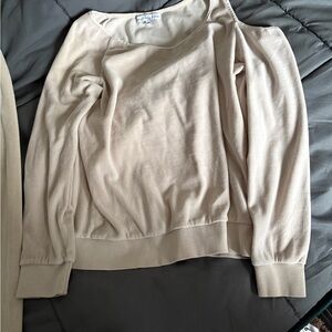 Young Fabulous & Broke Cream Off-the-Shoulder Sweater